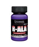 Ultimate Nutrition R-ALA Softgels - 100 Gels | Buy Premium Antioxidant Supplement | International Shipping Available - Buy Online on GoSupps.com