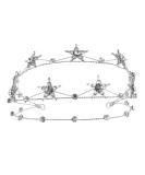 Beaupretty Rhinestone Star Crown Tiara: Bridal Headpiece Wedding Hairband in Silver - Buy Online on GoSupps.com