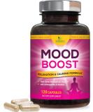 Calm Support Supplement - 1000mg Herbal Formula with Ashwagandha, L-Theanine & GABA for Natural Stress Relief & Relaxation - 120 Capsules - Buy Online on GoSupps.com