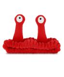 Molain Cartoon Coral Fleece Headband | Cute Elastic Hair Band for Women - Perfect for Makeup & Face Washing - Red - Buy Online on GoSupps.com