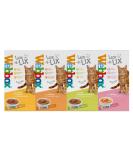 Webbox Lick-e-lix Cat Food Yoghurt Variety Pack (1 x Salmon 1 x Chicken 1 x Liver Sausage 1 x Cheese & Taurine) - Buy Online on GoSupps.com