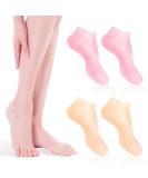 2 Pairs of Moisturizing Silicone Socks for Women | Foot Spa & Pedicure Treatment - Buy Online on GoSupps.com