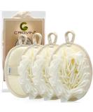 Crovin Bath Shower Pouf Sponge - 4 Packs Exfoliating Mesh Pouf Sponge-Large 5x7 Premium Loofah Shower Scrubber for Men and Women-Elastic Hand Strap Body Brush to Soothe, Cleanse Your Skin 4 Count (Pack of 1) 4.0 - Buy Online on GoSupps.com