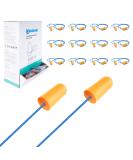 200 Pairs Ultra Soft Corded Foam Ear Plugs - ANDANDA Noise Cancelling Reusable 32dB NRR for Sleeping Studying Snoring & Shooting - Buy Online on GoSupps.com