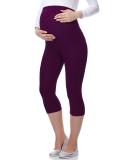 Be Mammy Women's Maternity 3/4 Leggings 3XL Plum - Comfortable Pregnancy Wear - Buy Online on GoSupps.com