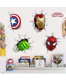 T-YU Captain America Breaking Through Wall Sticker Children Boys Wall Decals Peel and Stickers for Walls Bedroom Living Room Home D cor(15.7X23.7) Inch Hx01 - Buy Online on GoSupps.com