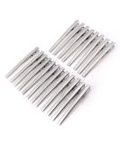 Haodeba 20 Pcs Premium Stainless Steel Alligator Hair Clips 8cm/3 Inch - Silver Hair Pins - Buy Online on GoSupps.com