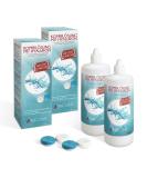 Buy Aricona Contact Lenses Fluity - 2 x 360ml All-in-One Solution with Hyaluron | Contact Lens Fluid for Soft Lenses | Includes Containers | International Shipping - Buy Online on GoSupps.com