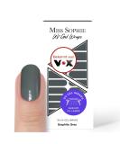 Original Miss Sophie UV Gel Nail Foils - Soft Touch Graphite Gray UV Gel Nail Polish Stripes for Finger & Toenails | International Shipping Available - Buy Online on GoSupps.com