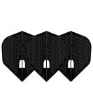 LSTYLE Dart Flights - L3 Pro Dimple Small Standard Shape - Black | For Soft Tip & Steel Tip Darts - Buy Online on GoSupps.com