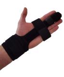 Trigger Finger Splint Finger Brace - Comfortable Adjustable Aluminium Straightener for Broken, Mallet, or Arthritic Joints - Fits All Fingers (Large) - Pack of 1 - Buy Online on GoSupps.com