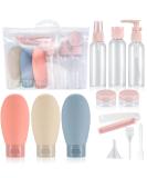Yibaijia 12 Pcs Travel Bottles Set 60 ML Travel Bottles & Containers Empty Refillable Squeeze Bottles Containers Squeezable Travel Size Bottles Set for Travel Toiletries Shampoo Conditioner - Buy Online on GoSupps.com