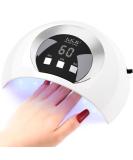 Kisspet UV Nail Lamp 54W UV Lamps for Gel Nails with 3 Timer Auto Sensor LCD Screen USB Plug Led Nail Lamp Nail Dryer Nail Lamp Gel Nail Lamp Portable Nail UV Lamp White 8*13 cm-White - Buy Online on GoSupps.com