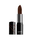 NYX Shout Loud Satin Lipstick in Grind - Cool Chocolate Shade 0.12 oz - Buy Online on GoSupps.com