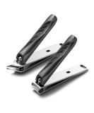 Feryes Nail Clipper Set 2 Stainless Steel Nail Clippers for Toenails & Fingernails Curved & Beveled Blades 3.14 Inch Taupe - Buy Online on GoSupps.com