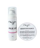 Moona Jolie Lip Kit | Hydrating Lip Cream & Organic Exfoliating Scrub - Nourish & Revitalize Lips with Vitamin C Kojic Acid & Jojoba Oil - International Shipping Available - Buy Online on GoSupps.com