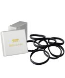 HAARallerliebst Extra Wide Hair Ties (8 Pack) - Black 5 cm | Storage Box Included (White) - International Shipping Available - Buy Online on GoSupps.com