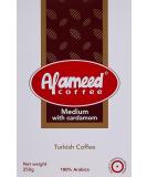 Al Ameed Gourmet Turkish Ground Coffee Medium Roast With Cardamom 100% Authentic Arabica Fresh & Finely Ground 8oz - Buy Online on GoSupps.com