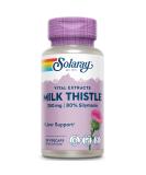 SOLARAY Milk Thistle Seed Extract 350mg | 80% Silymarin | Liver Support | Vegan | Lab Verified | 60 Day Money-Back | 30 Servings - Buy Online on GoSupps.com