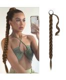 Buy BARSDAR 76cm Braided Ponytail Extension - Natural Soft Synthetic Hair for Women (Pack of 1) - DIY Hair Accessory in Warm Brunette 2/30# - International Shipping Available - Buy Online on GoSupps.com