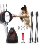 OHMY FIT Flex Double End Punching Bag - Adjustable Tension & Height with Flex System, Micro Fiber Material, Strong Bladder - Ideal for Men & Women Gym Exercise - Buy Online on GoSupps.com