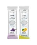 FabbPro Oshibori Moist Terry Cotton Refreshment Towels (50 Pack 8 x 8 Inches) - White Mildly Scented Pre-moistened Towel to Use Hot or Cold - Lemon & Lavender Scent Bundle of 25 each - Buy Online on GoSupps.com
