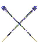 Chinese Traditional Style Hair Sticks Shawl Pins Set - Butterfly Blue (2 Count) - Hair Updo Accessory for Women and Girls - Buy Online on GoSupps.com