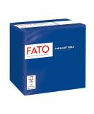 Fato Disposable Paper Napkins - 100 Pack Midnight Blue 24x24cm 4-Folded 2-Layer Ideal for Cocktails & Aperitifs - 100% Pure Cellulose FSC Certified - Buy Online on GoSupps.com