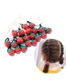 Yuanxue Elastic Hair Ties Set - 20Pcs Cute Cartoon Strawberry Hair Bands for Girls - Buy Online on GoSupps.com