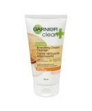 Garnier Clean+ Smoothing Cream Cleanser for Dry Skin - 5 oz | Hydrating Face Cleanser for All Skin Types | Shop Internationally - Buy Online on GoSupps.com