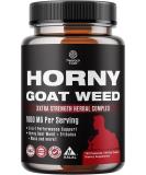 Horny Goat Weed Male Enhancing Supplement - Extra Strength HornyGoatWeed for Men with Black Maca Root Powder, Tongkat Ali, Saw Palmetto & Panax Ginseng Supplement - Energy & Stamina Caps - 180CT - Buy Online on GoSupps.com