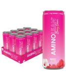 RSP NUTRITION AminoLean Energy Drink - Sugar Free Vegan Amino Acids No Jitters Berry Elixir 12 Pack - Buy Online on GoSupps.com