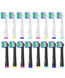 16 Pack Precision Replacement Brush Heads - Oral B Braun Compatible Electric Toothbrush (8 White & 8 Black) - Buy Online on GoSupps.com