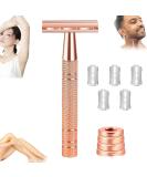 Buy Beeto Luminyx Razor & Jodial Double Edge Safety Razor - Eco-Friendly Reusable Razors in Rose Gold | International Shipping Available - Buy Online on GoSupps.com