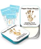 Borsali Paper Soap Sheets - Portable Travel Size Dissolvable Soap Flakes for Camping and Public Restrooms - 250 Sheets - Buy Online on GoSupps.com