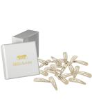 HAARallerliebst Hair Clips - 20 Beige 3.9 cm Clips with White Storage Box | Premium Hair Accessories for All Styles - Buy Online on GoSupps.com