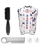 Beard Bib Apron for Men - Non-Stick Waterproof Hair Catcher Grooming Cape with Suction Cups Comb & Brush Included - Buy Online on GoSupps.com