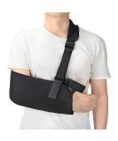 Adjustable Arm Loop & Shoulder Immobilizer Bandage - Soft Padded Strap for Broken Arms & Wrists - Unisex Black Ideal for Adults | International Shipping - Buy Online on GoSupps.com
