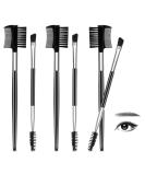 6-Piece 2-in-1 Eyebrow & Eyelash Brush Set | Double Head Makeup Tools for Women - Shop Internationally - Buy Online on GoSupps.com