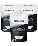 Terrasoul Superfoods Organic Coconut Milk Powder 3 Lbs (3 Pack) | Plant-Based Creamer - Keto Friendly - Buy Online on GoSupps.com