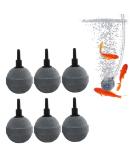 Zasvec Aquarium Air Stones - 6 Pack Oxygen Bubbler Balls for Aquariums & Ponds | 4cm Sparkling Stone for Optimal Aeration - Buy Online on GoSupps.com