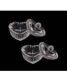 2-Piece Clear Nail Art Acrylic Liquid Powder Dappen Dish Bowl Set with Lid - Glass Crystal Cups for Nail Techs - Buy Online on GoSupps.com