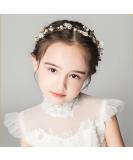 Shop Tseenyi Bride Pearl Headpiece - Gold Leaf Hair Band for Women & Girls | Boho Wedding Jewelry & Valentine's Day Gift - Buy Online on GoSupps.com