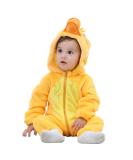 COOKY.D Baby Hooded Rompers Infant Winter Flannel Jumpsuit Pajamas 2-36 Months 12-18 Months Duck - Buy Online on GoSupps.com