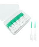 Skhaovs 230 pieces double -sided interdental brushes made of silicone tooth cleaner sticks interdental brush brushes dental brushes for space for very narrow interdental spaces (green) - Buy Online on GoSupps.com