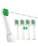 Replacement Toothbrush Heads for Sonic Fusion (SF-01 / SF-02 / SF-03 / SF-04) Compact with Covers 4 Count White - Buy Online on GoSupps.com