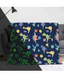 MOYORA Glow In The Dark Blanket Dinosaur Throw Blankets for Boys Girls Kids Birthday Gifts Soft Toy Cozy Flannel Fluffy Plush 60" 80" (dinosaur 150_x_200_cm) 150_x_200_cm Dinosaur - Buy Online on GoSupps.com