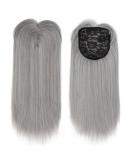 14 Straight Grey Synthetic Hairpiece for Thinning Hair - Natural Look & Easy Wear | International Shipping Available - Buy Online on GoSupps.com