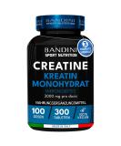 Buy Bandini Creatine Monohydrate 300 Vegan Tablets - 3 Months Supply for Muscle Building & Fitness | Alternative to Capsules & Powder - Buy Online on GoSupps.com