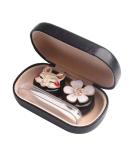 Cute Cartoon Contact Lens Container - Portable Eye Care Kit | Black Fall Fox Design for Home & Travel - Buy Online on GoSupps.com